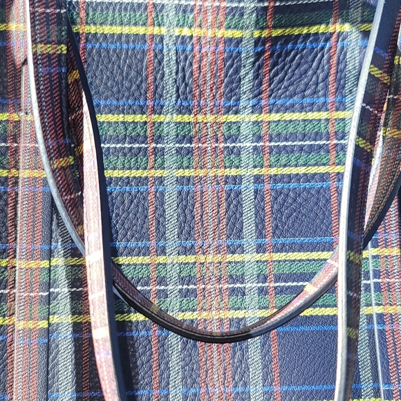 Balenciaga Everyday Tote Bag In Navy Plaid Like New With Cards And Receipt - Picture 3 of 15